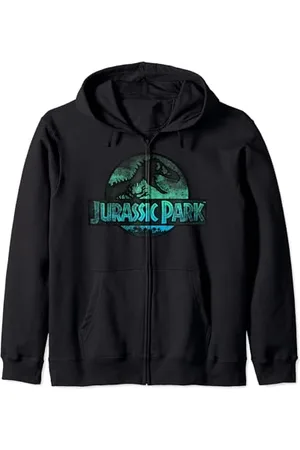 Jurassic Park Turquoise Safari Circle Logo Kapuzenjacke