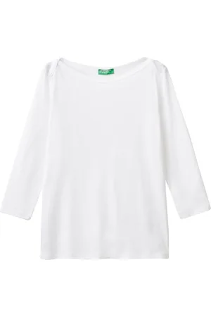 Benetton (Z6ERJ) Damen Maglia M/l T-Shirt, , XS