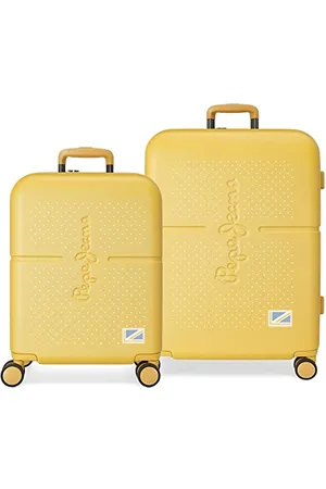 Pepe Jeans Laila Koffer-Set, 48 x 70 x 28 cm, gelb, 48x70x28 cms, Kofferset