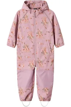 NAME IT Mädchen Nmfalfa08 Softshell Suit Aop1 Fo Noos Regenanzug, , 92