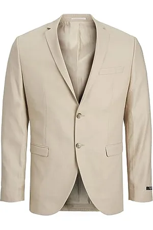 JACK & JONES Herren Jprsolaris Blazer Noos Sakko, White Pepper/Fit: Slim Fit, 52
