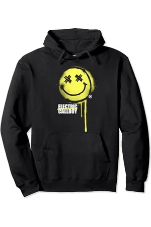 Electric Callboy Unisex Hoodie S M Klassisch Smiley Pullover Hoodie mit Kapuze Langarm Kängurutasche Baumwolle 100%