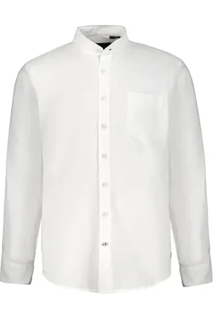 JP 1880 Herren große Größen Übergrößen Menswear L-8XL Hemd, Langarm, Leinenmix, Stehkragen, Modern Fit 5XL 790394200-5XL