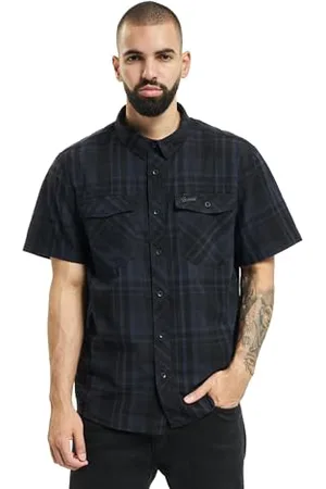 Brandit Herren Roadstar Shirt Short Sleeve Hemd, Schwarz-blau, XL