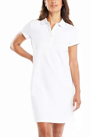 Nautica Damen Easy Classic Short Sleeve Stretch Cotton Polo Dress Lässiges Kleid, , XX-Large