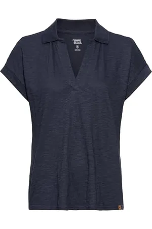 Camel Active Damen T-Shirt mit Polokragen aus Organic Cotton Womenswear-S