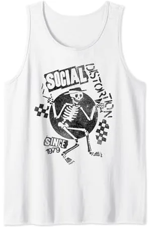 Social Distortion Offizielles Black Spray Skelly Tank Top