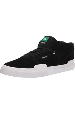 Emerica Herren Pillar Mid Top Vulc Shoe Skate-Schuh, Schwarz/Weiß/goldfarben, 43 EU