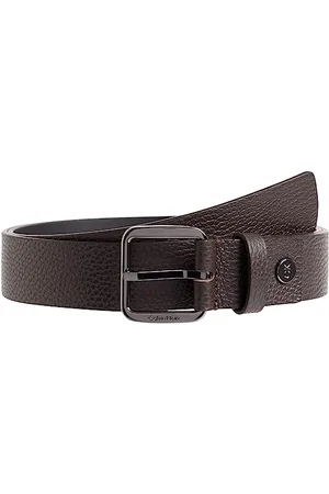 Calvin Klein Herren Gürtel Concise 3,5 cm Ledergürtel, Braun (Dark Brown Pebble), 115