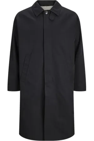 JACK & JONES Herren JORSANTORINI MAC Coat Mantel, Black, M