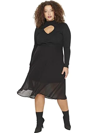Trendyol Damen Midi A-Linie Webstoff Größen in Rock Skirt, , 42