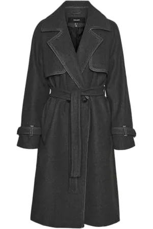 VERO MODA Damen VMPOPMILEY Long Coat Langmantel, , 42