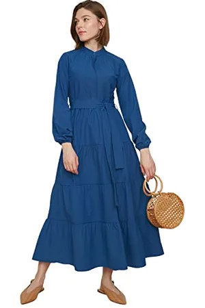Trendyol Damen Tctss21el3343 Dress, Berliner Blau, 38 EU