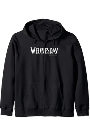 Wednesday Simple Text Logo Kapuzenjacke