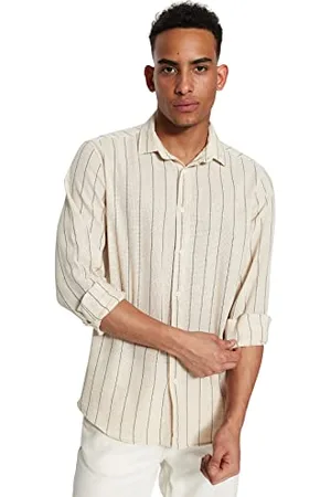 Trendyol Herren Regular Fit Basic Kragen Gewebtes Hemd, , M