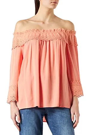 Cream & Co. Damen Crbea Spitzenbluse Bluse, , 38
