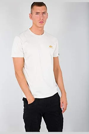 Alpha Industries Herren Basic T Small Logo T-Shirt, Blickdicht, , XXL