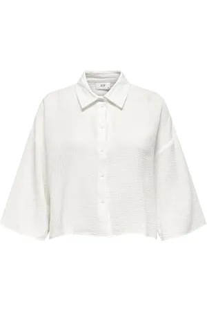 JDY Damen THEIS 3/4 Crop Shirt WVN Dia NOOS Hemd, , Small