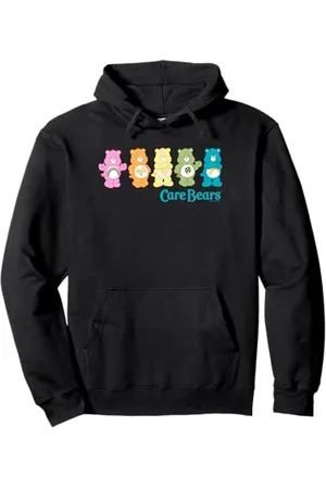 Care Bears Classic Vintage Rainbow Bears Line Up Logo Pullover Hoodie