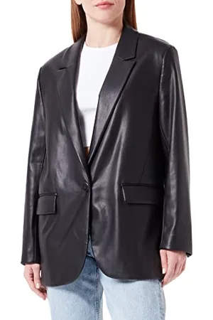 QS by s.Oliver Damen Blazer, Schwarz, 36 EU