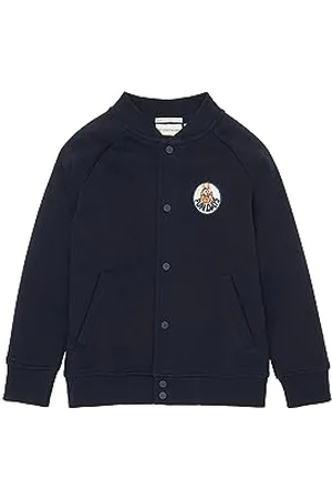 TOM TAILOR Jungen 1037630 College Bomber Sweatjacke, 10668-sky Captain Blue, 128/134