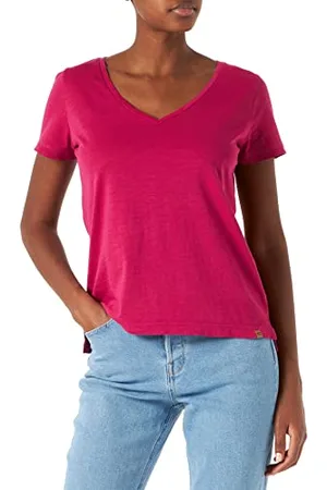 Camel Active Damen 309629/7T07 T-Shirt, Piony Red, L