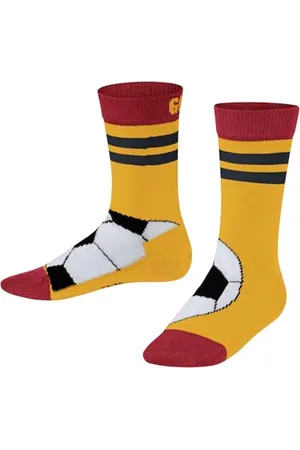 Falke Unisex Kinder Socken Active Soccer K So Baumwolle Funktionsmaterial dünn atmungsaktiv gemustert 1 Paar, , 27-30