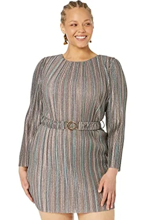 Little Mistress Damen Plisse Bodycon Kleid, , 42
