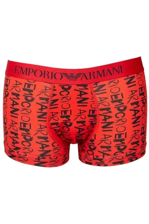 Emporio Armani Herren All Over Logo Trunk Badehosen, , XL