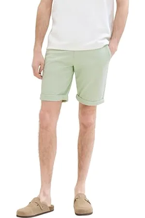 TOM TAILOR Herren Slim Chino Bermuda Shorts mit Stretch, , 34