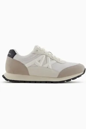Armani Exchange Male Drop, Lace up Sneaker, Multicolor, 44