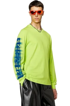 Diesel _T-JUST-LS-Slits-N2 M_Shirt_Grün_L