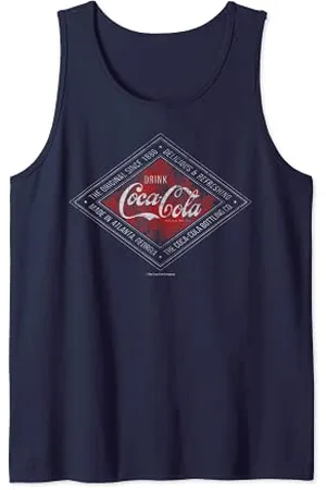 Coca-Cola Distressed Diamond Vintage Tank Top