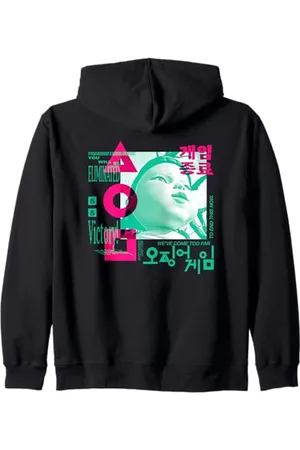 Squid Game Young Hee Overlay Kapuzenjacke