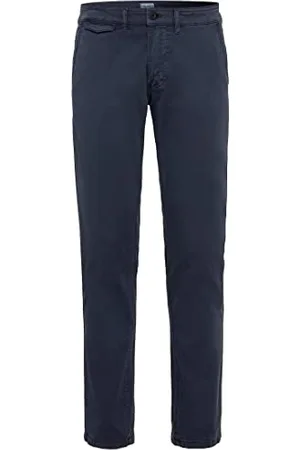 Camel Active Herren Slim fit Madison Chino Hose, Dunkel Blau, 32W / 34L