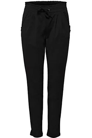 JDY Damen catia New Ancle Pant Jrs Noos, Schwarz, XL / 34L