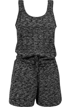 Urban classics Damen Ladies Melange Hot Jumpsuit, , XS