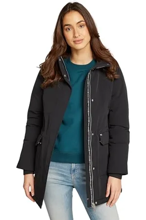 Tommy Hilfiger Damen Parka mit Kapuze, (Black), XS