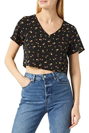 Noisy May Damen Nmclara S/S V-neck Top S* T Shirt, , S EU