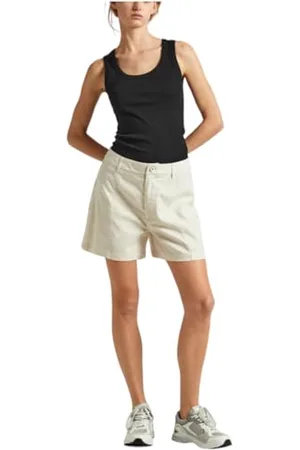 Pepe Jeans Damen Tilly Shorts, Weiß (Mousse White), XS