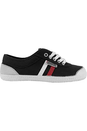 Kawasaki Unisex Retro 23 Canvas Shoe Sneaker, 60 W, 14, Schwarz, Rot, Weiß, Streifen, 41 EU Schmal