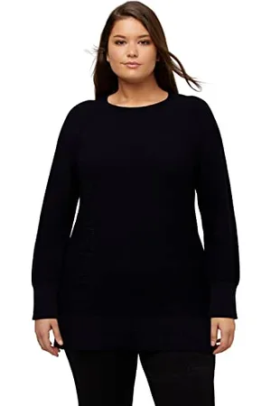 Ulla Popken Damen Struktur mit Hotfix Pullover, , 42-44 EU