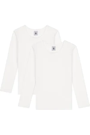 Petit Bateau Mädchen A0AAC T-Shirt, Variante 1, 12 Jahre (2er Pack)