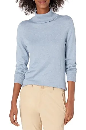 Amazon Damen Leichter, Langärmeliger Rollkragenpullover, Klassischer Schnitt (Erhältlich In Übergröße), , XL