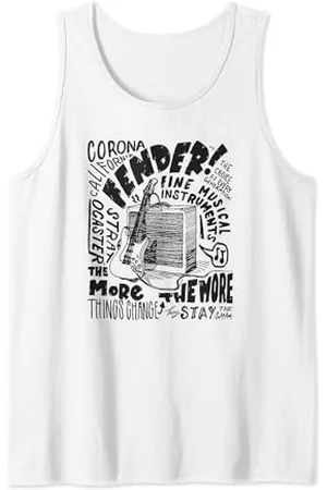 Fender Corona CA Guitar And Amp Sketch Tank Top