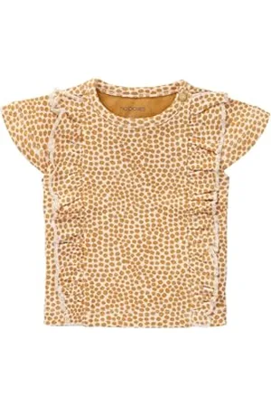 Noppies Baby Baby-Mädchen Girls Tee Shortsleeve Alcorcón Allover Print T-Shirt, Amber Gold-P888, 86