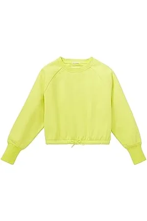 TOM TAILOR Mädchen 1038054 Sweashirt mit Schleife, 32094-lime Drop, 140