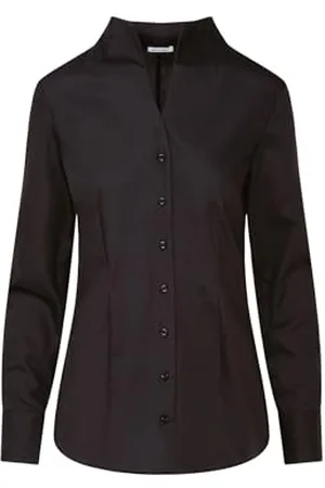 Seidensticker Damen Bluse - City Bluse - Bügelfrei - Kelchkragenbluse - Slim Fit - Langarm - 100% Baumwolle