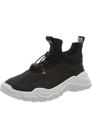 Patrizia Pepe PPJ540 Sneaker, Black + Grey, 32 EU