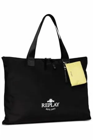 Replay Damen Tasche aus Nylon, (Schwarz), Onesize